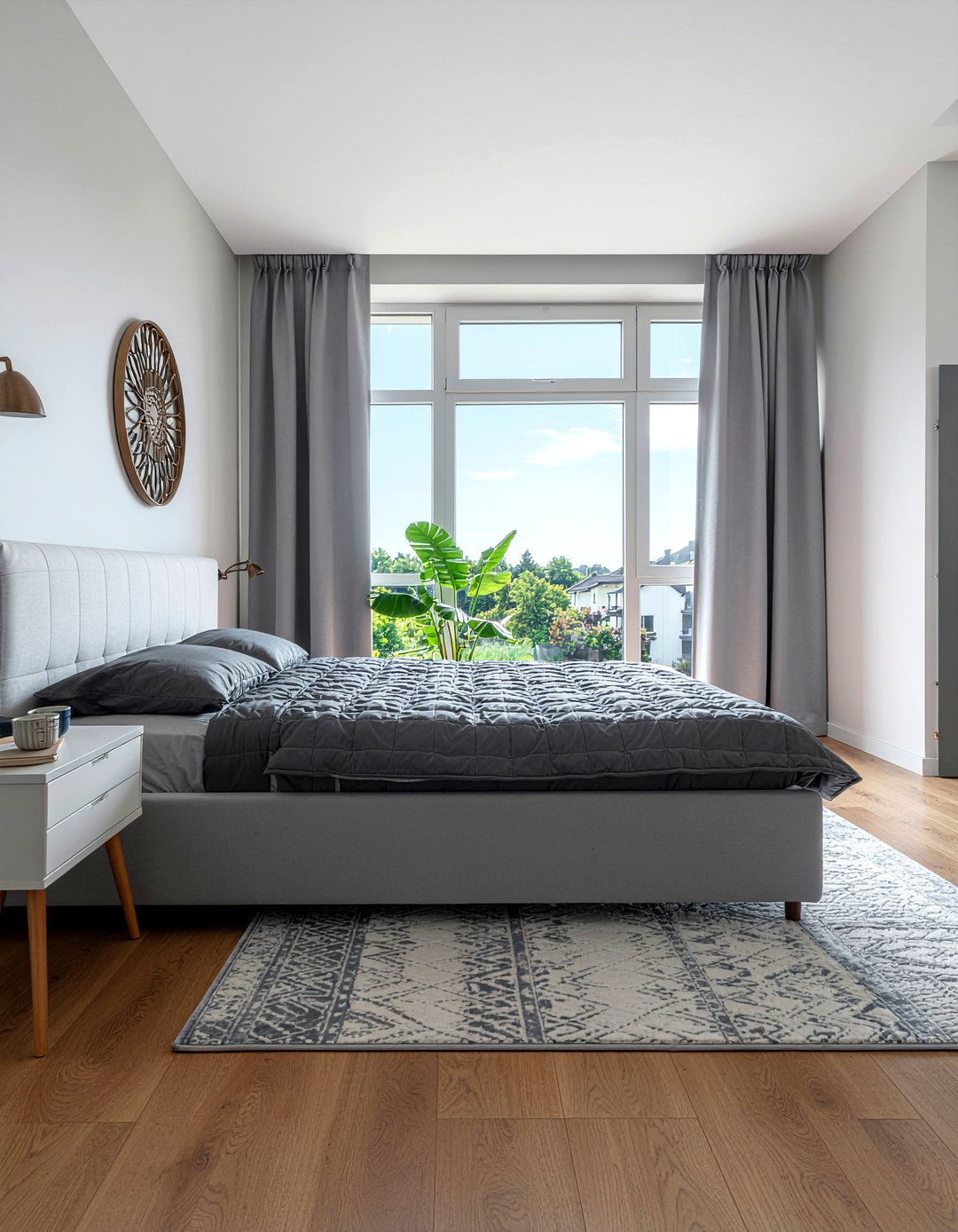 Soft gray bedding - 30 Danish bedroom ideas