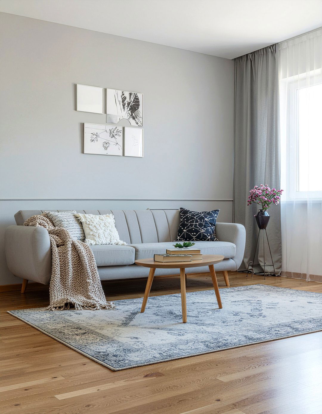 Soft gray living room - 30 living room gray walls