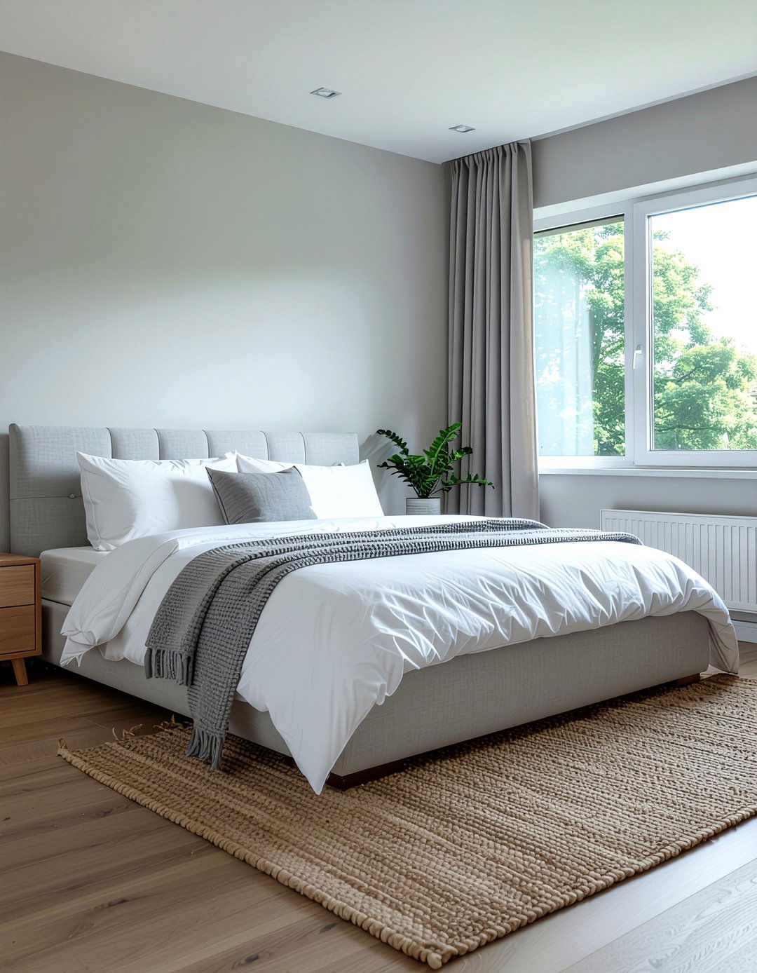 Soft gray minimalist bedroom - 30 all gray bedroom ideas