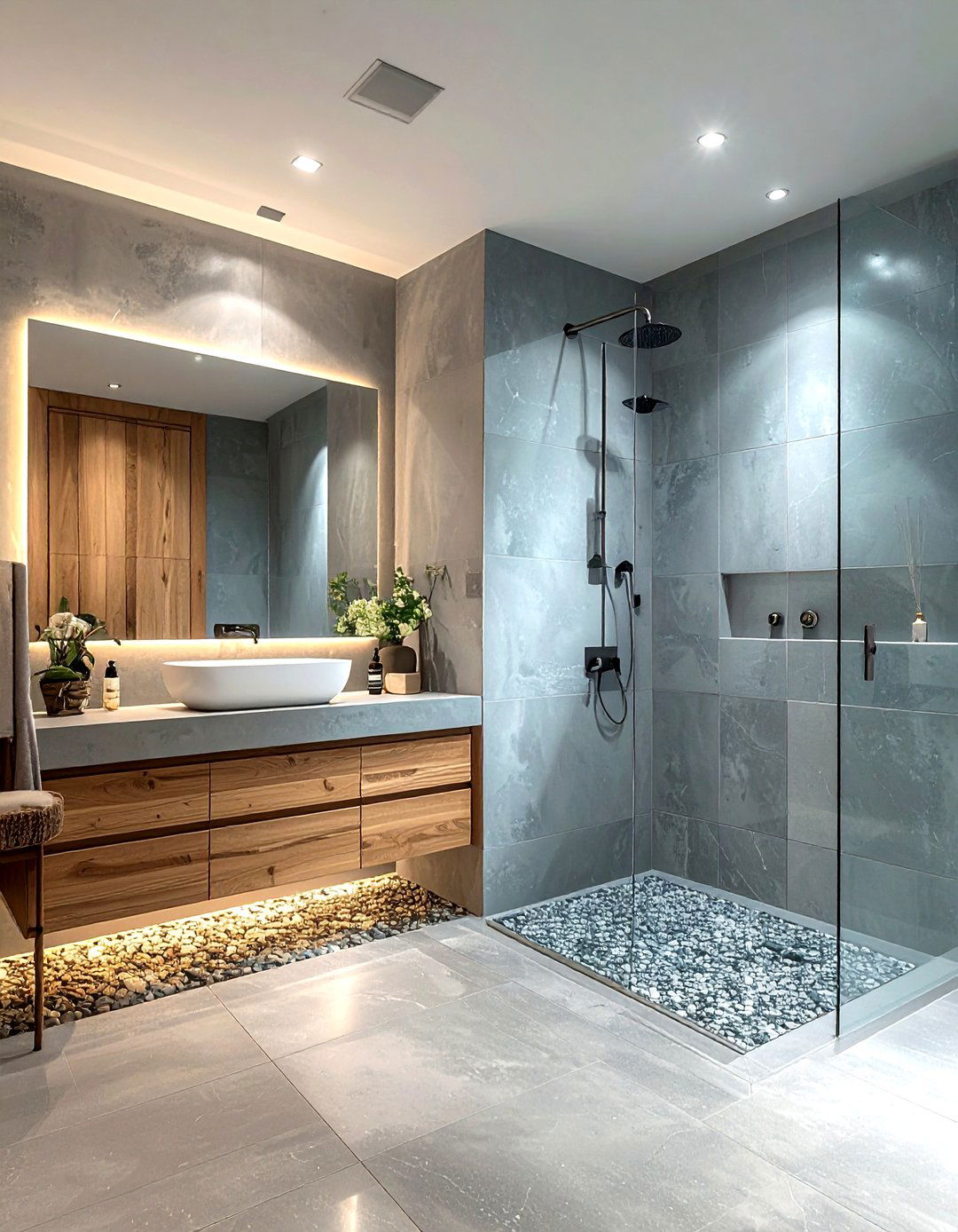 Soft gray spa bathroom - 30 gray bathroom decor ideas