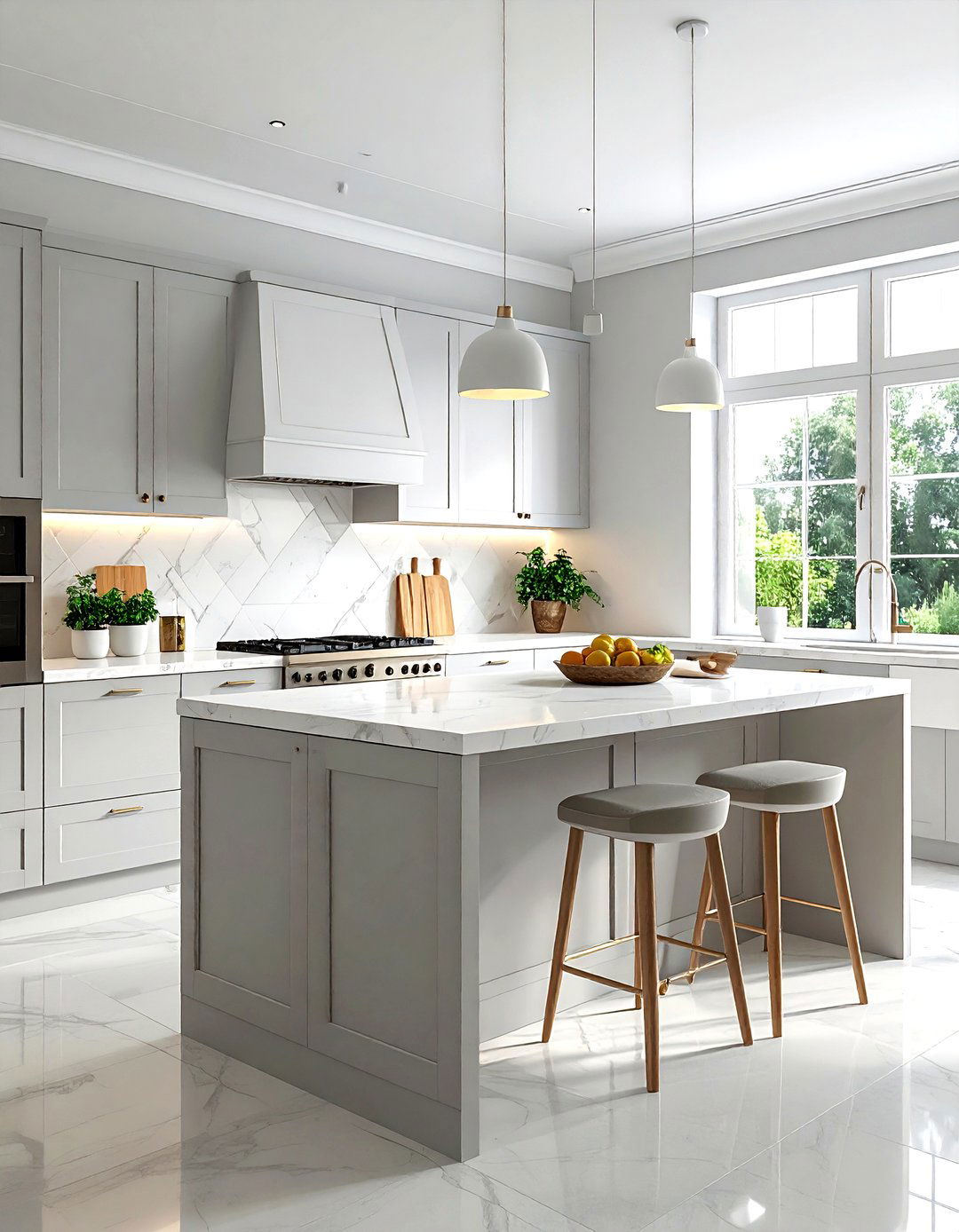 Soft gray white kitchen - 30 gray and white kitchen ideas