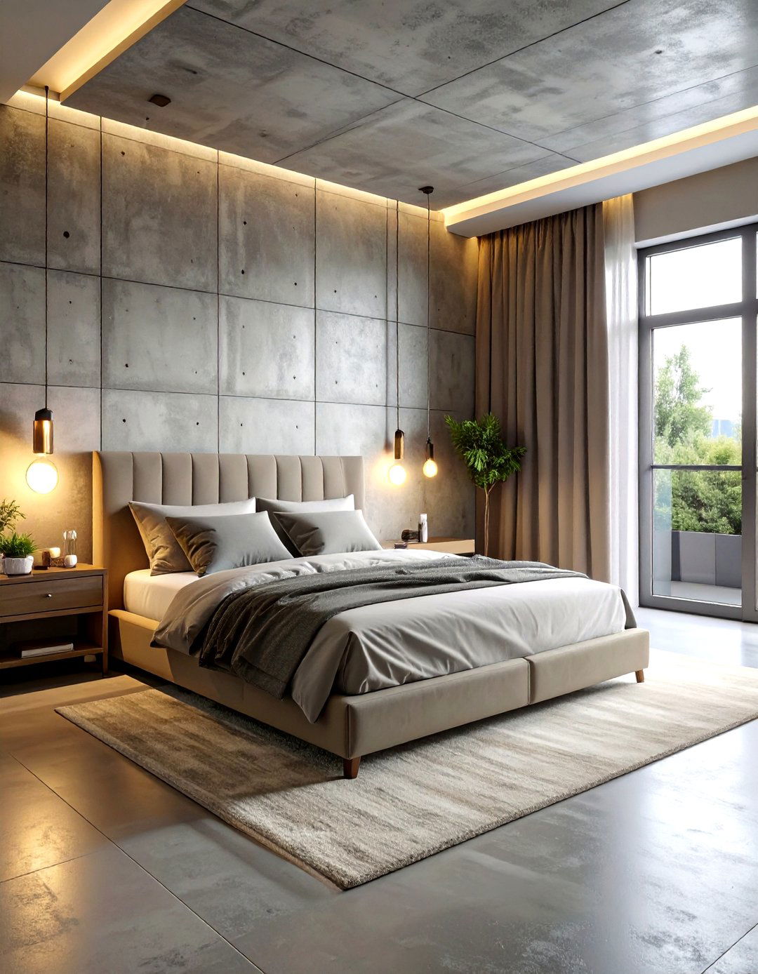 Soft industrial bedroom - 30 industrial grey bedroom ideas