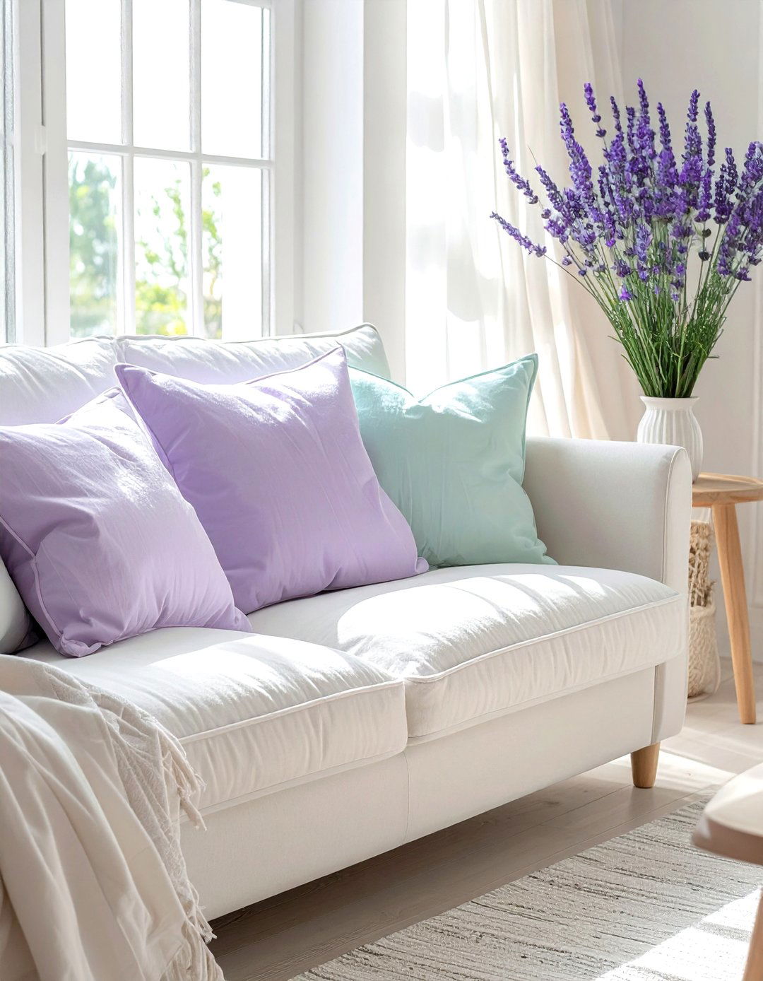 Soft pastel spring pillows - 30 pillow mix ideas