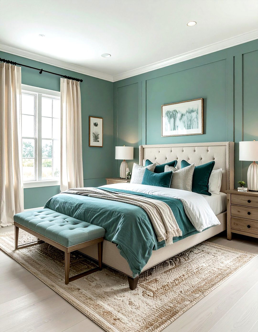 30 Inspiring Farmhouse Teal Bedroom Ideas for Modern Style