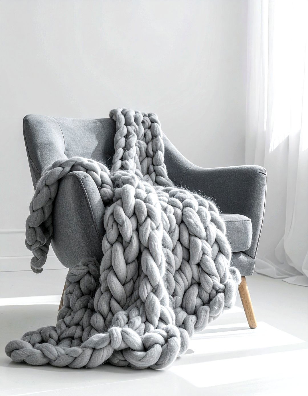Soft wool blanket - 30 calming decor ideas