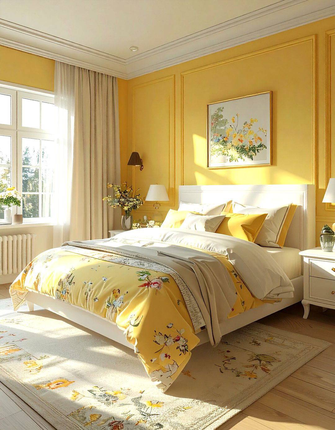 Soft yellow bedroom - 30 bright bedroom ideas