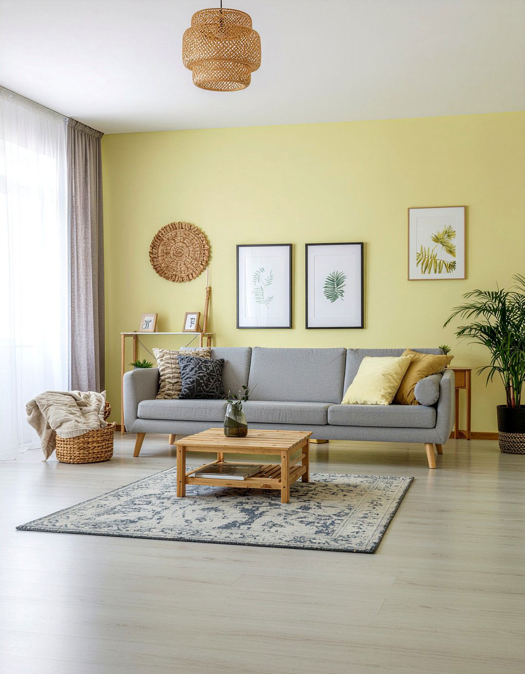 Soft yellow living room - 30 living room yellow walls