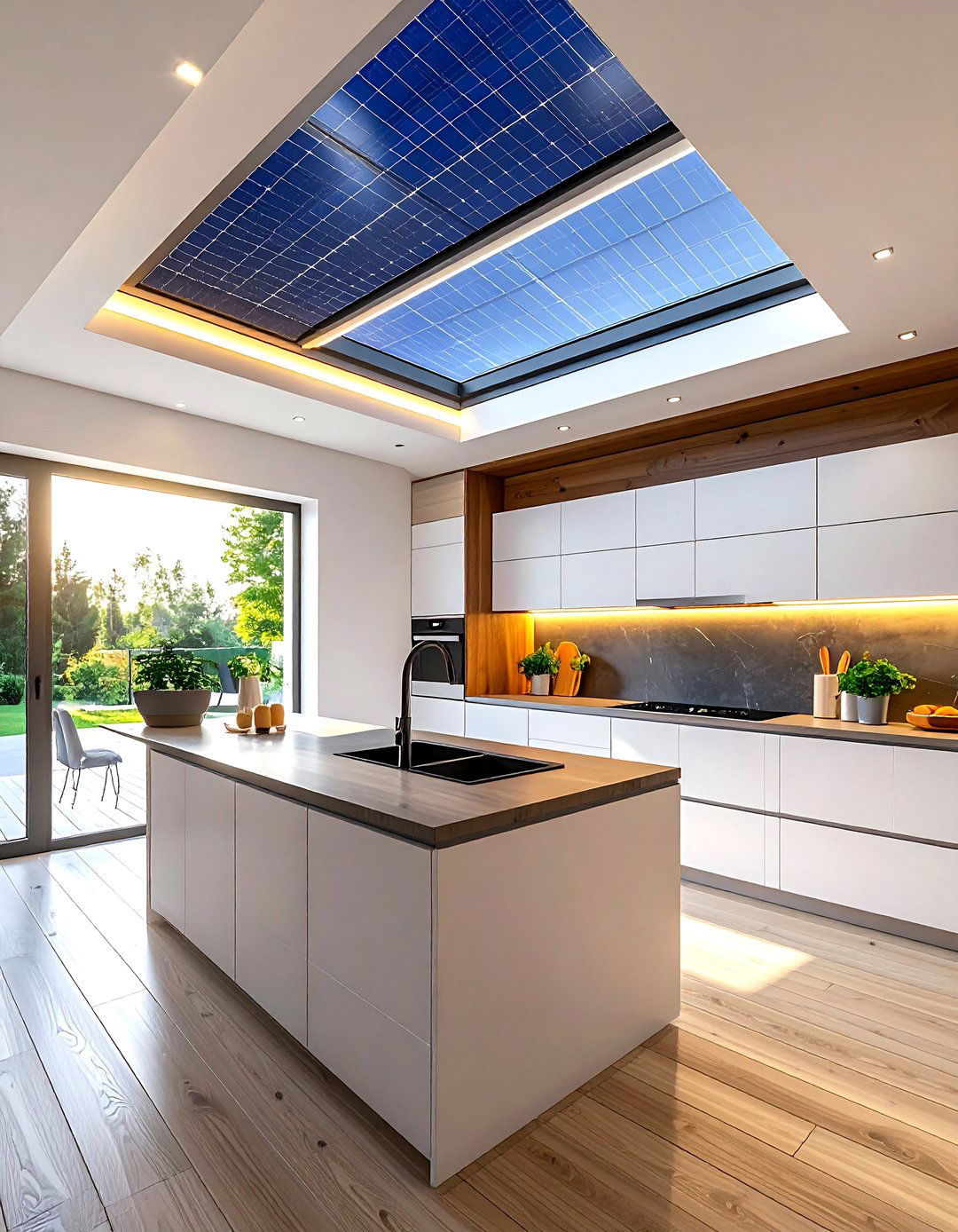 Solar Powered Kitchen Skylight - 30 kitchen skylight ideas
