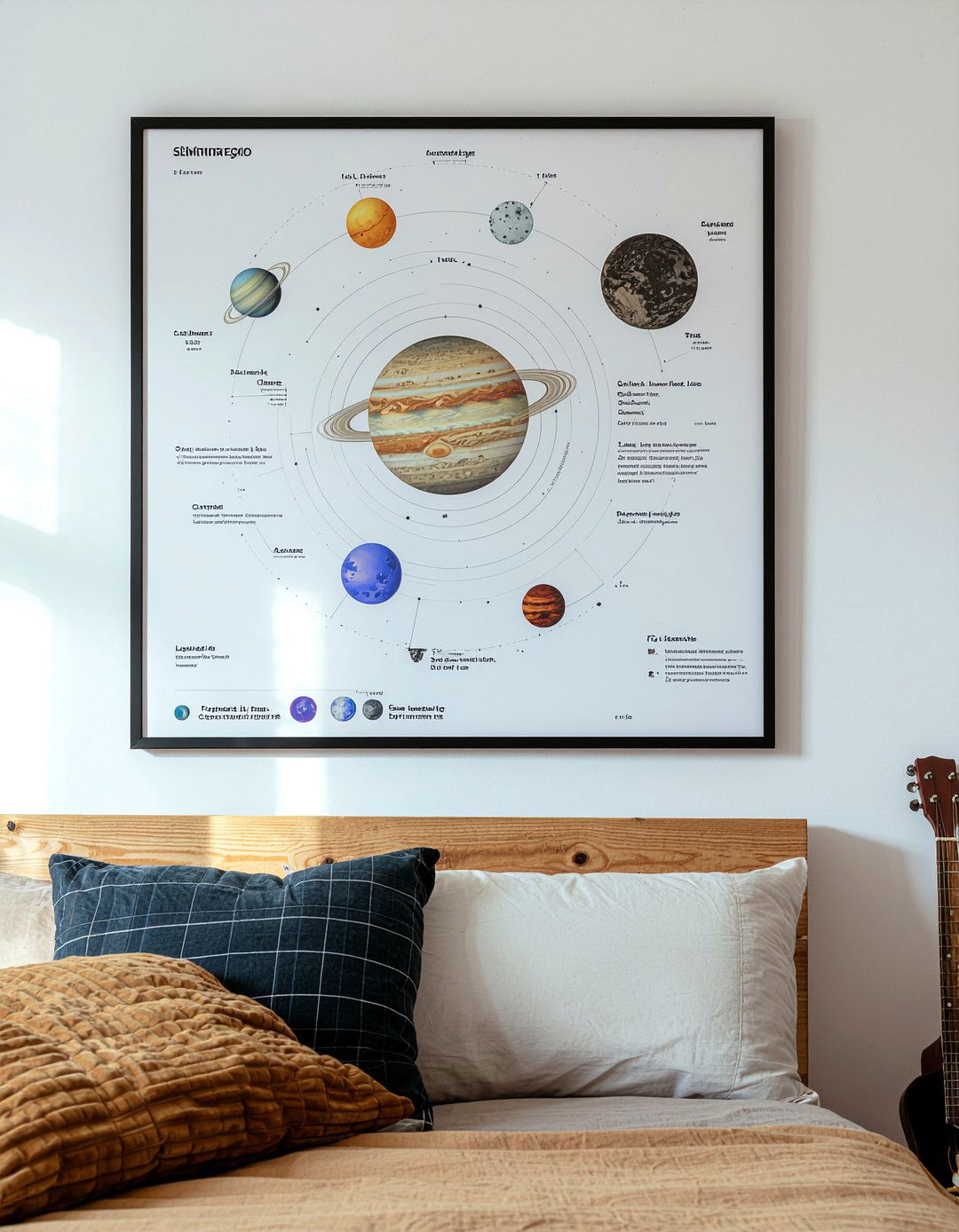 Solar System Educational Poster - 30 solar system bedroom ideas