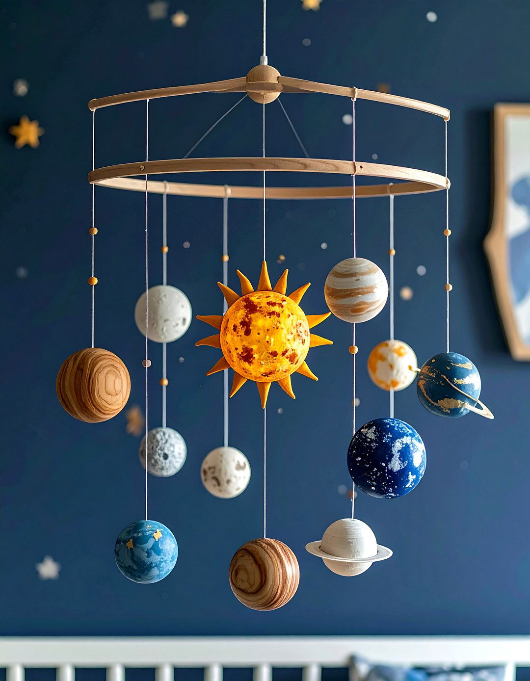 Solar System Nursery Mobile - 30 nursery mobile ideas