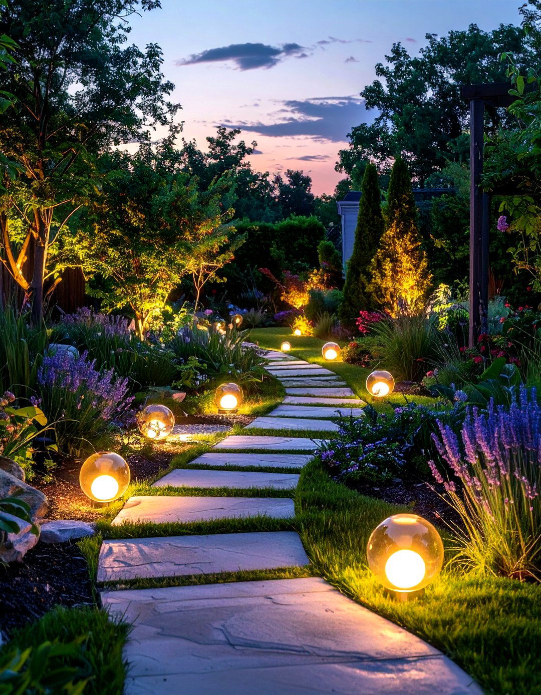 Solar garden lights - 30 garden decor ideas