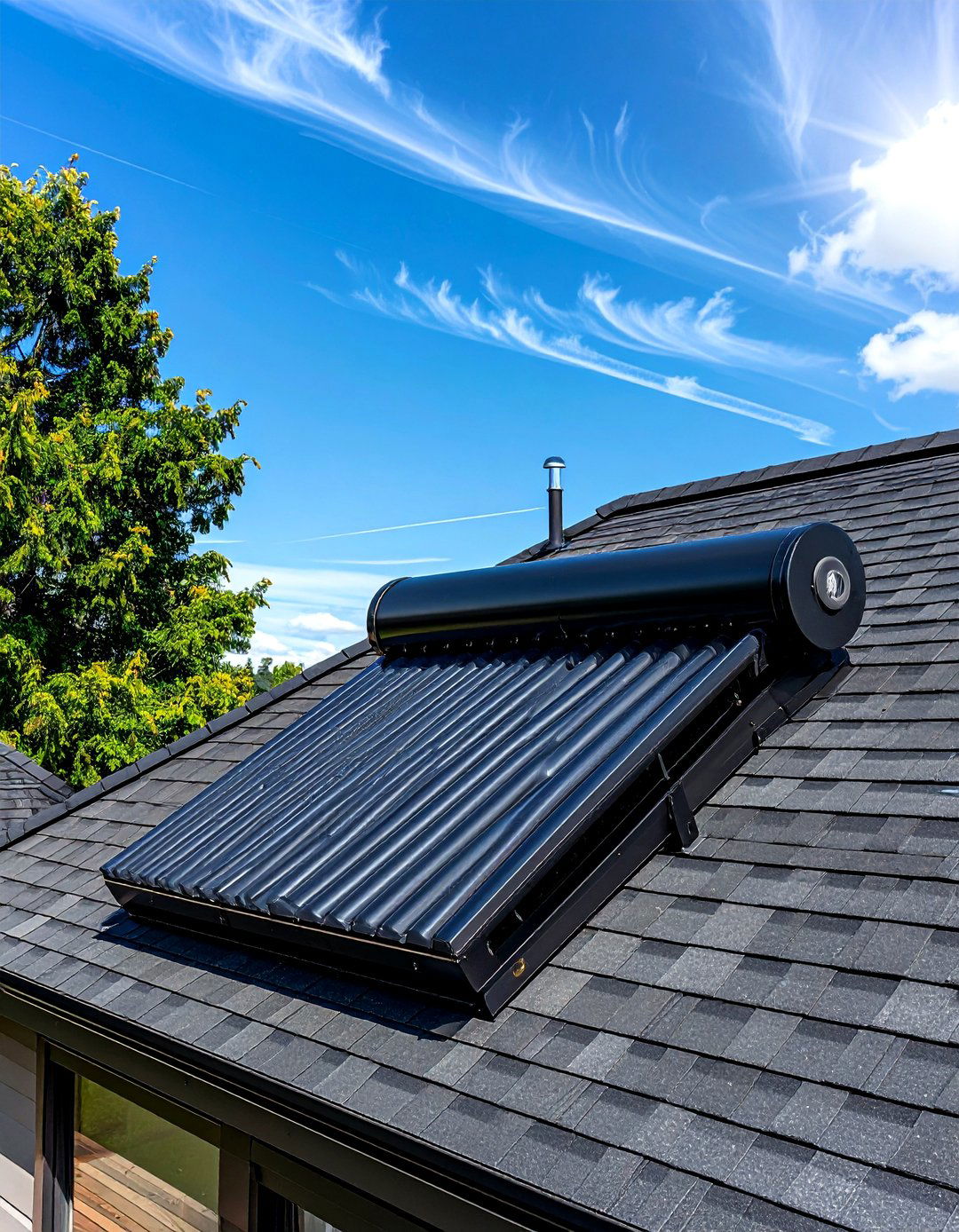 Solar water heater - 30 energy-efficient bathroom ideas