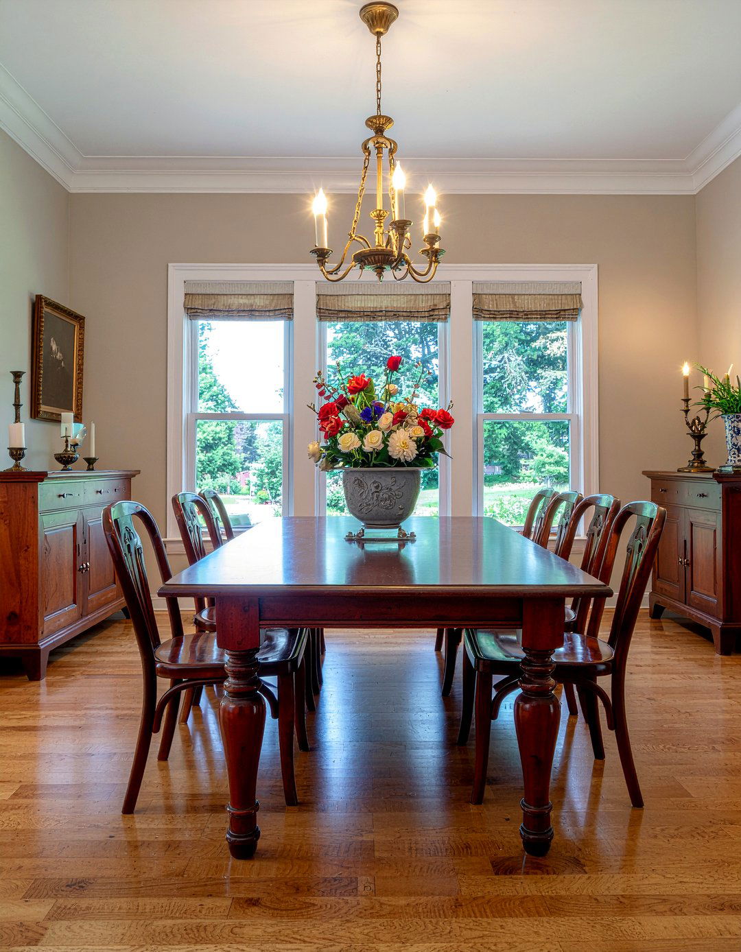 Solid Cherry Wood Dining Table - 30 dining table for 10 ideas