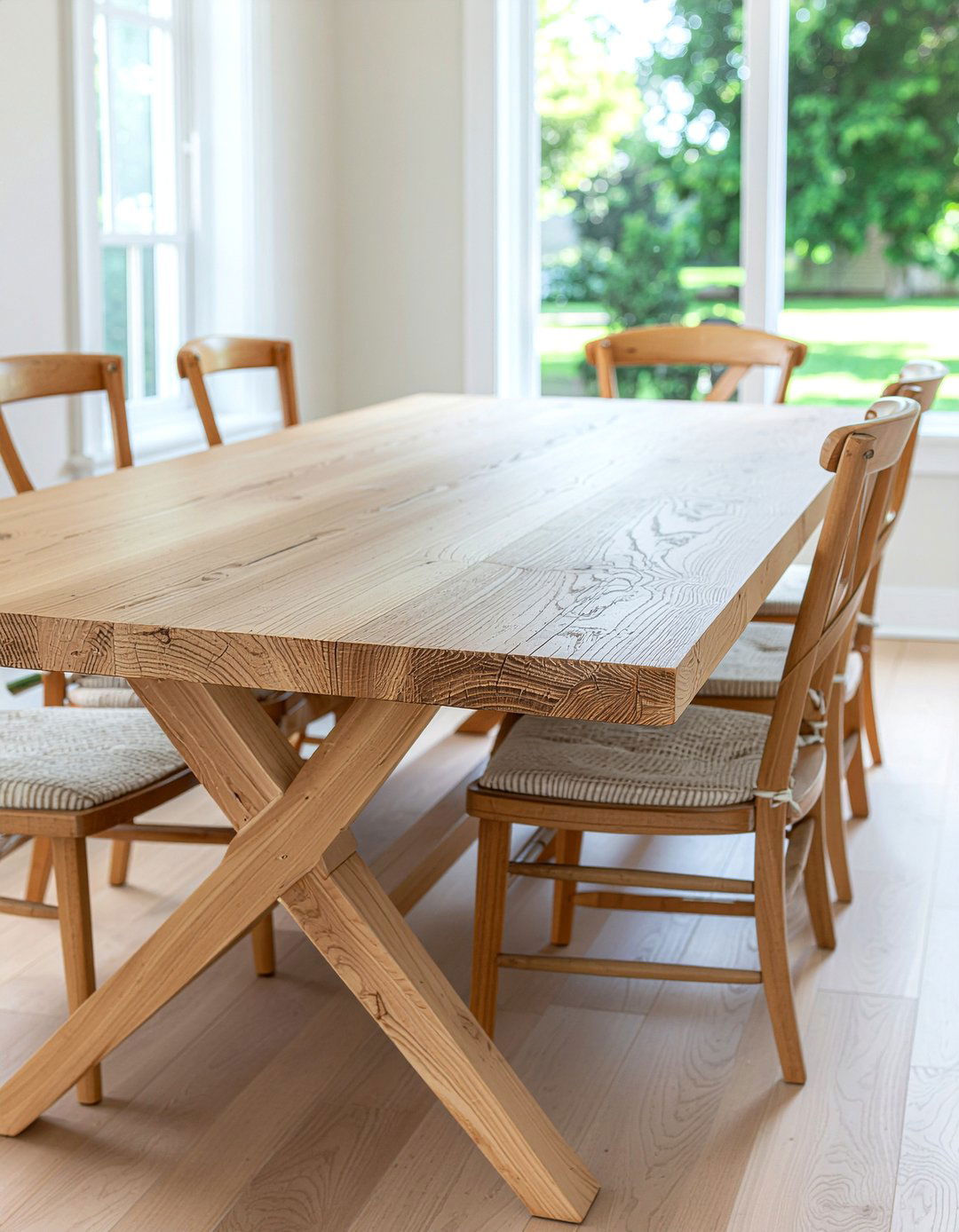 Solid Oak Trestle Dining Table - 30 dining table for 8 ideas
