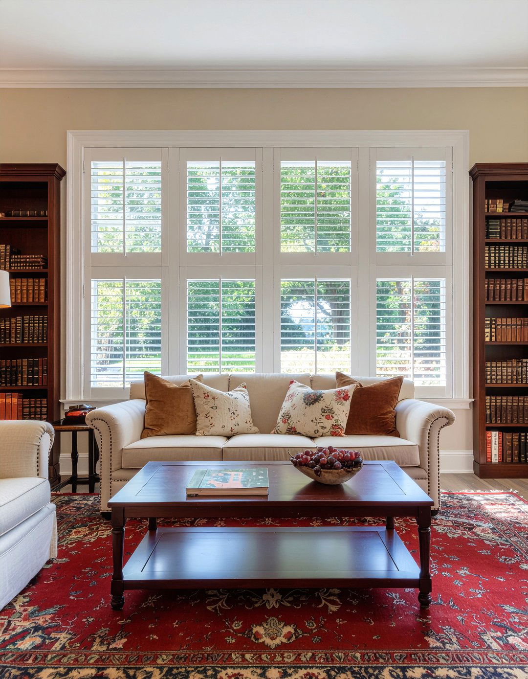 Solid Panel Shutters - 30 living room plantation shutters