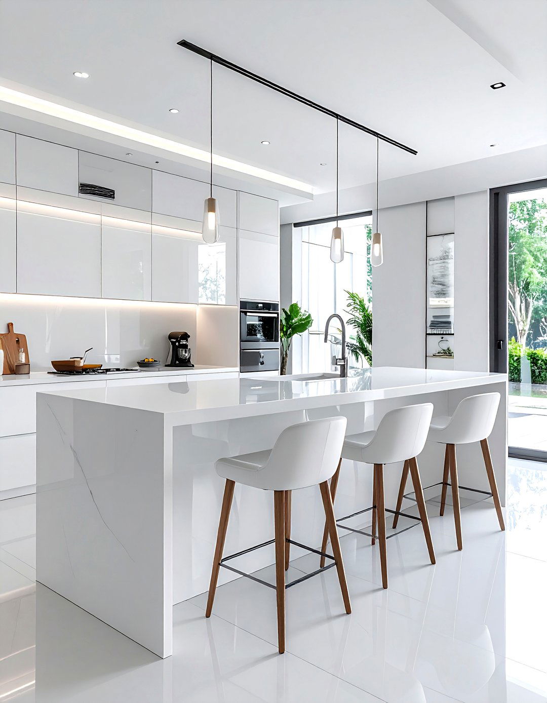 Solid Surface Breakfast Bar - 30 solid surface countertop kitchen ideas