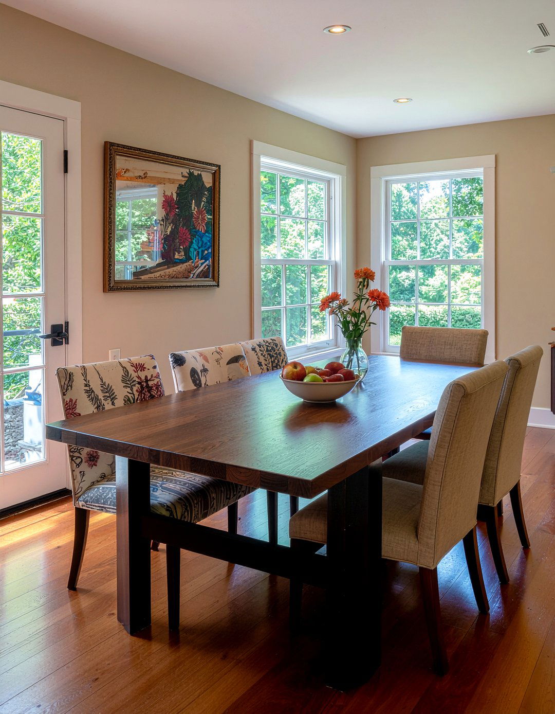 Solid hardwood dining table - 30 family-friendly dining room ideas