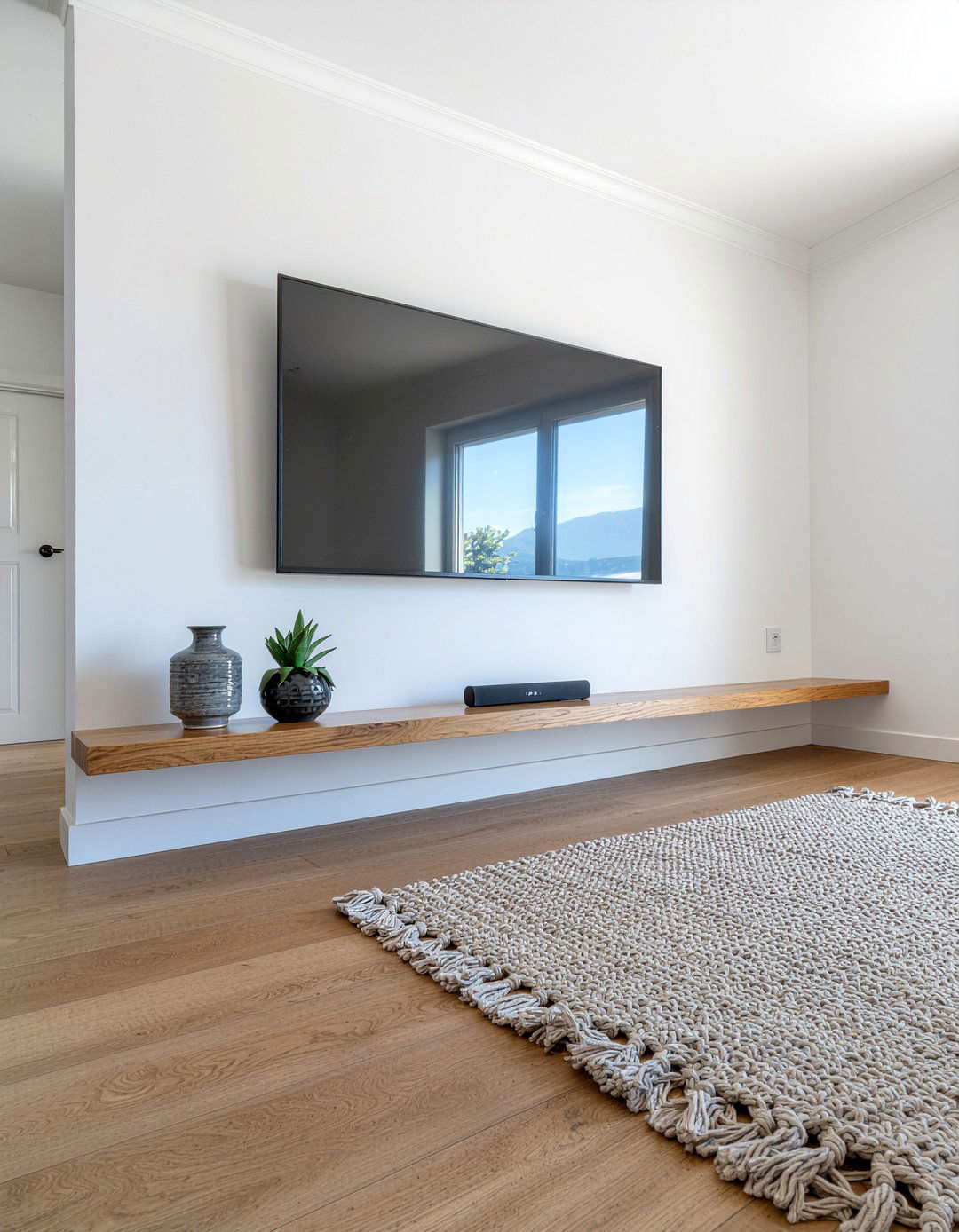 Soundbar On Floating Shelf - 30 living room soundbar ideas