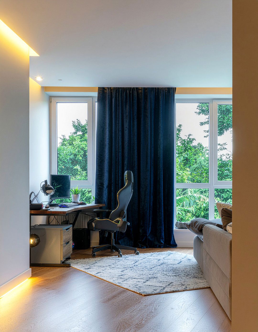 Soundproof Curtain Bedroom - 30 streaming setup bedroom ideas