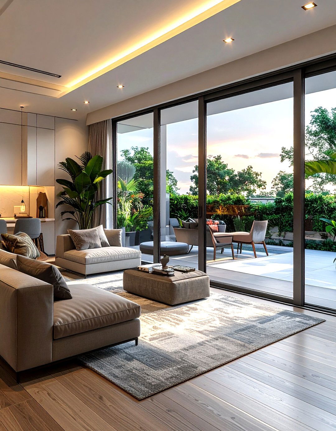 Soundproof bifold doors - 30 living room bifold doors