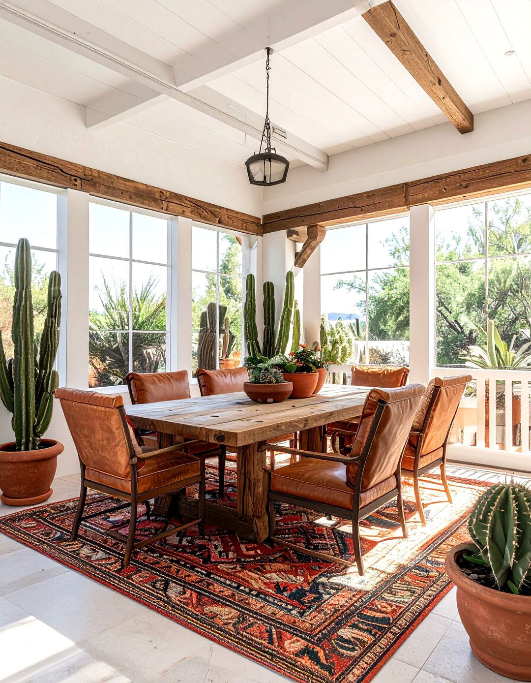 Southwest Screened Porch - 30 screened porch dining ideas