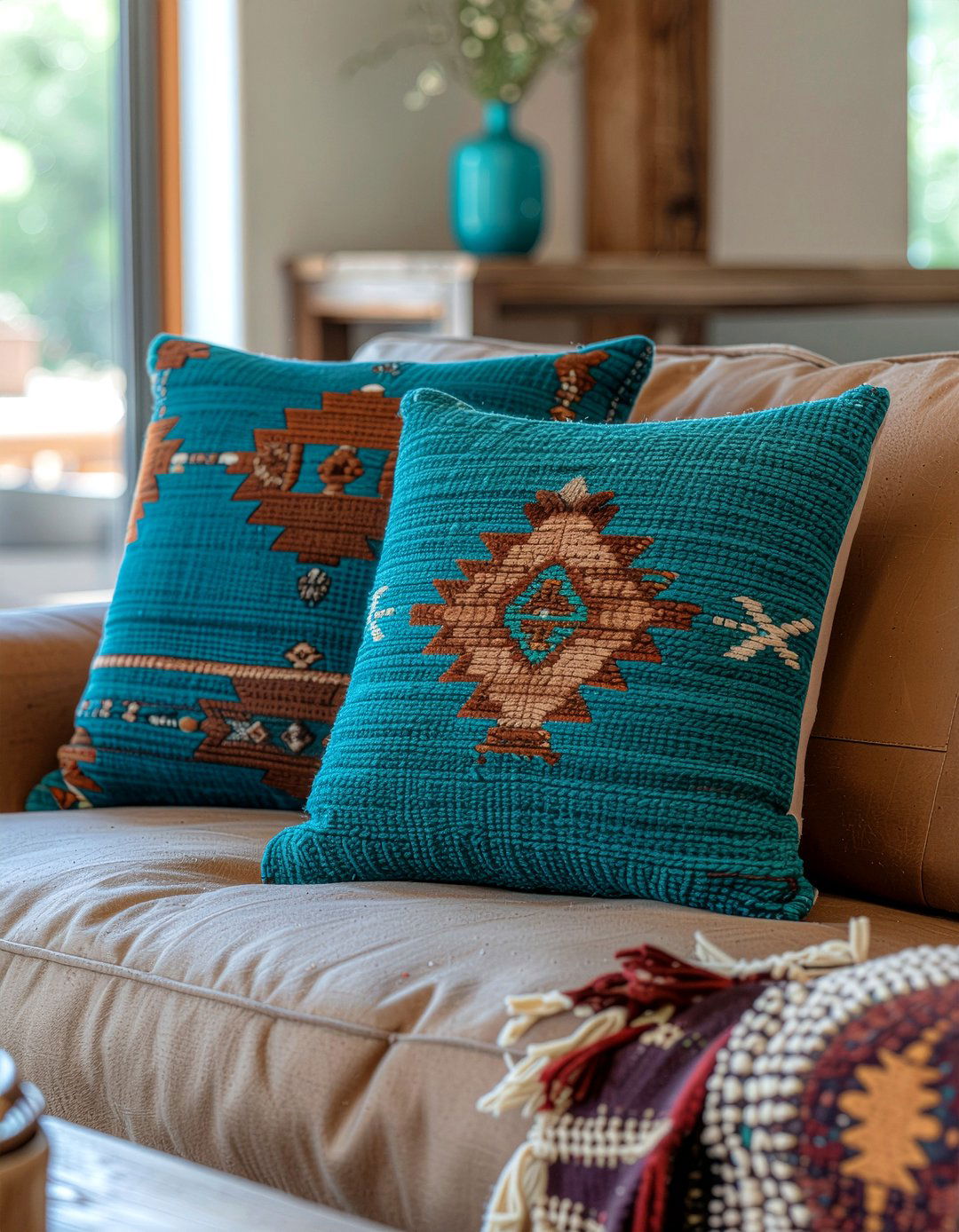Southwestern Style Pillows - 30 living room throw pillows