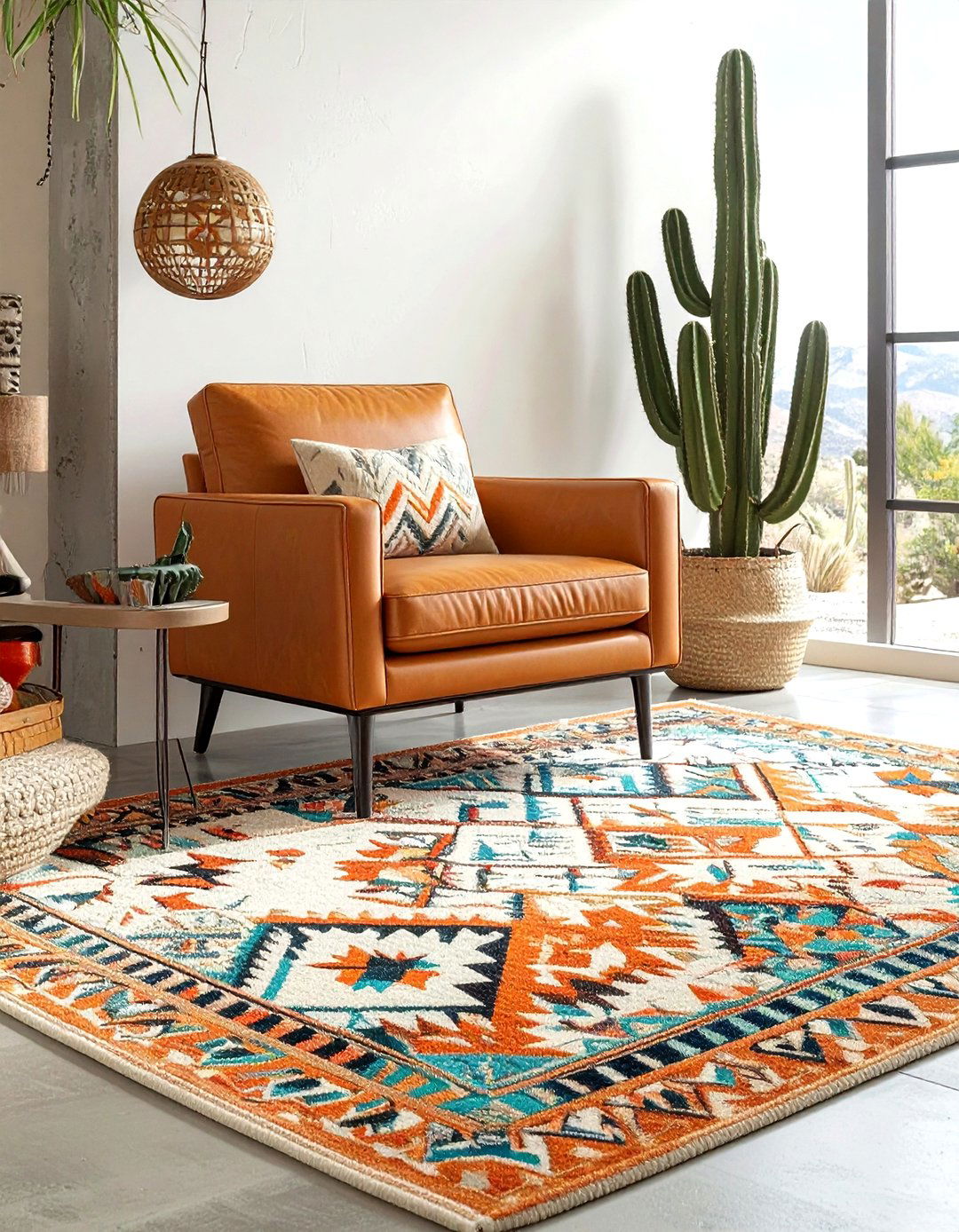 Southwestern area rug - 30 washable rug ideas