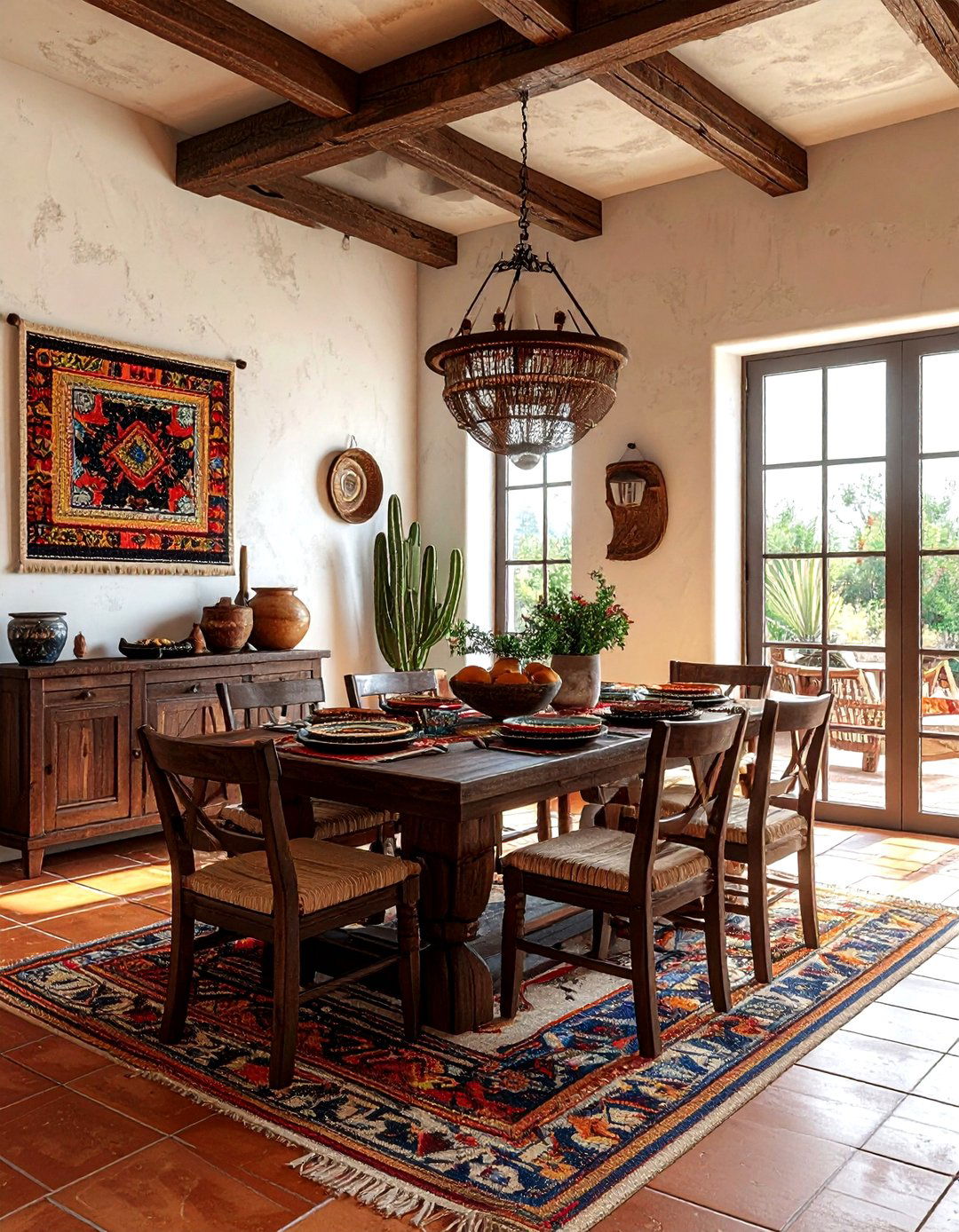 Southwestern dining room - 30 terracotta dining room ideas