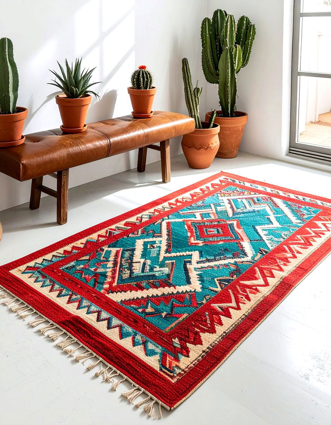 Southwestern kilim rug - 30 patterned rug ideas