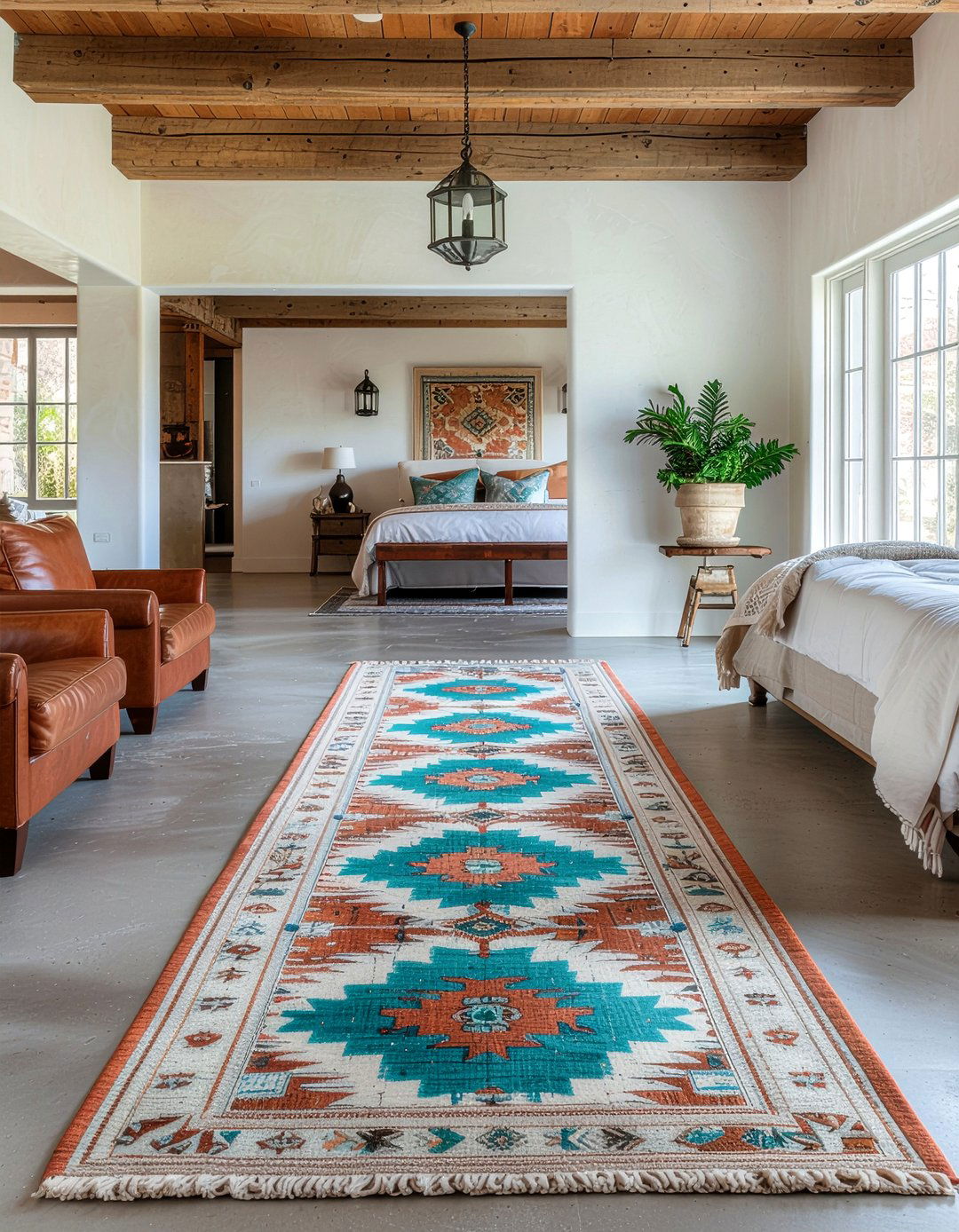 Southwestern runner rug - 30 bedroom runner rugs