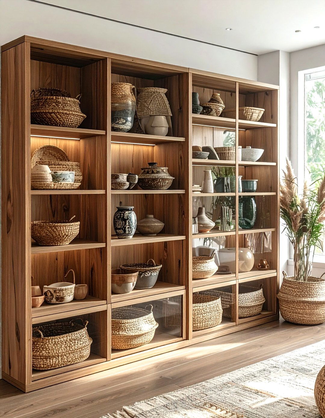 Souvenir Display Shelf - 30 travel themed living room ideas