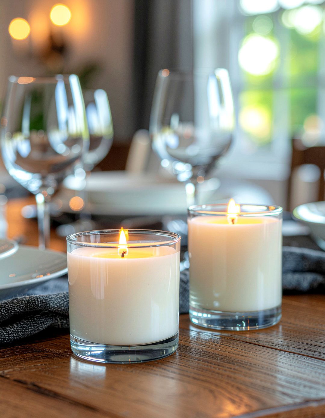 Soy wax candles for dining - 30 environmentally friendly dining room ideas