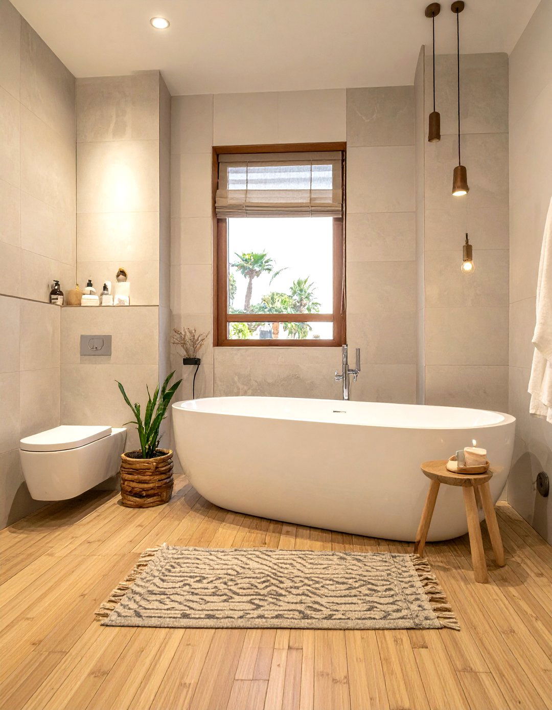Spa Style Bathroom - 30 wall-hung toilet ideas