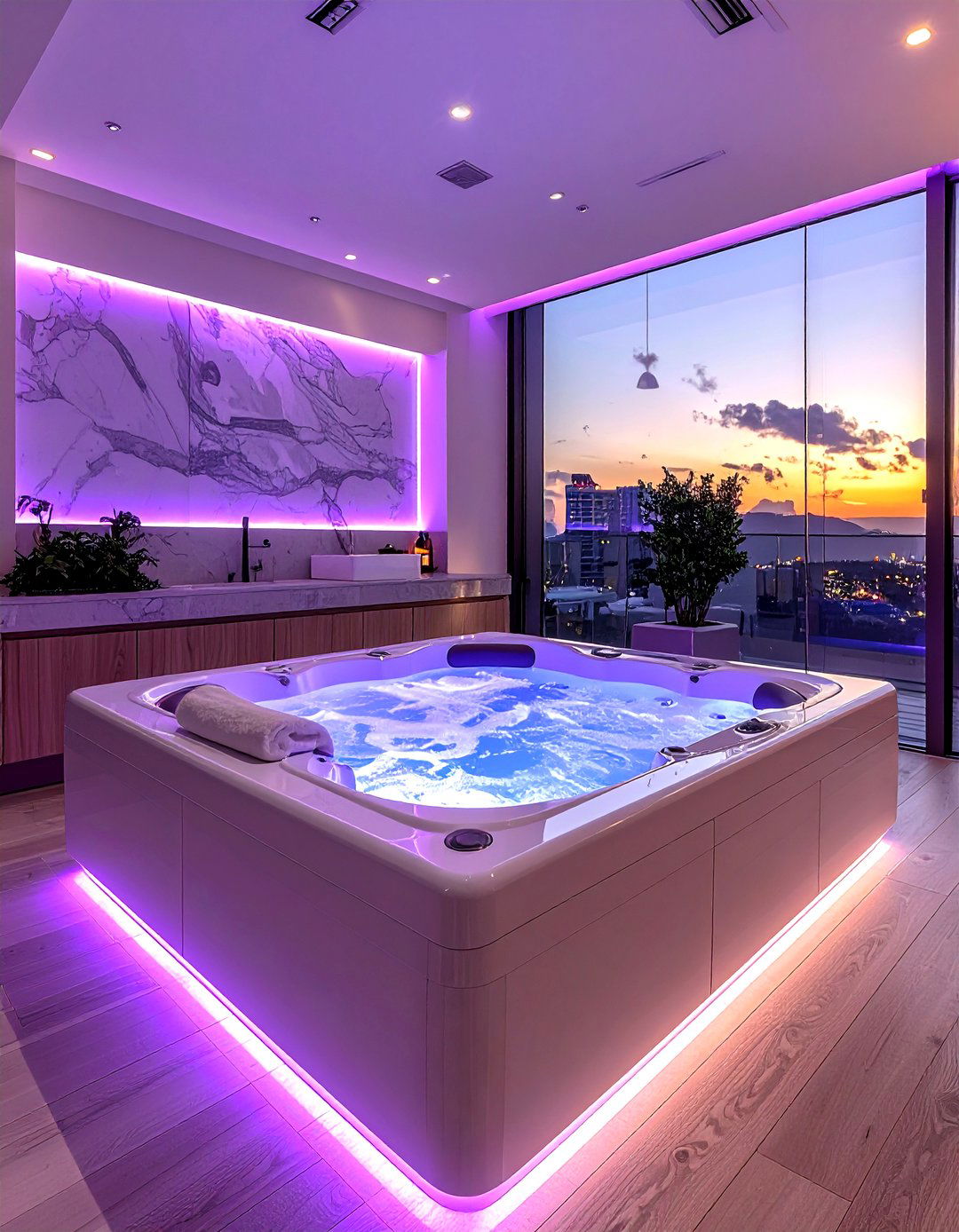 Spa Style Jetted Tub - 30 jetted tub ideas