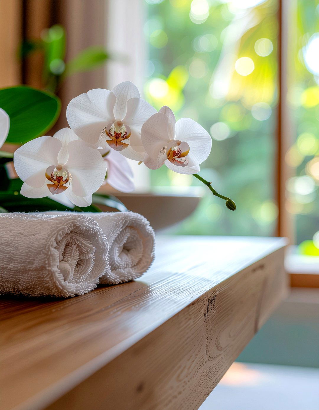 Spa bathroom orchid vibe - 30 bathroom orchid ideas