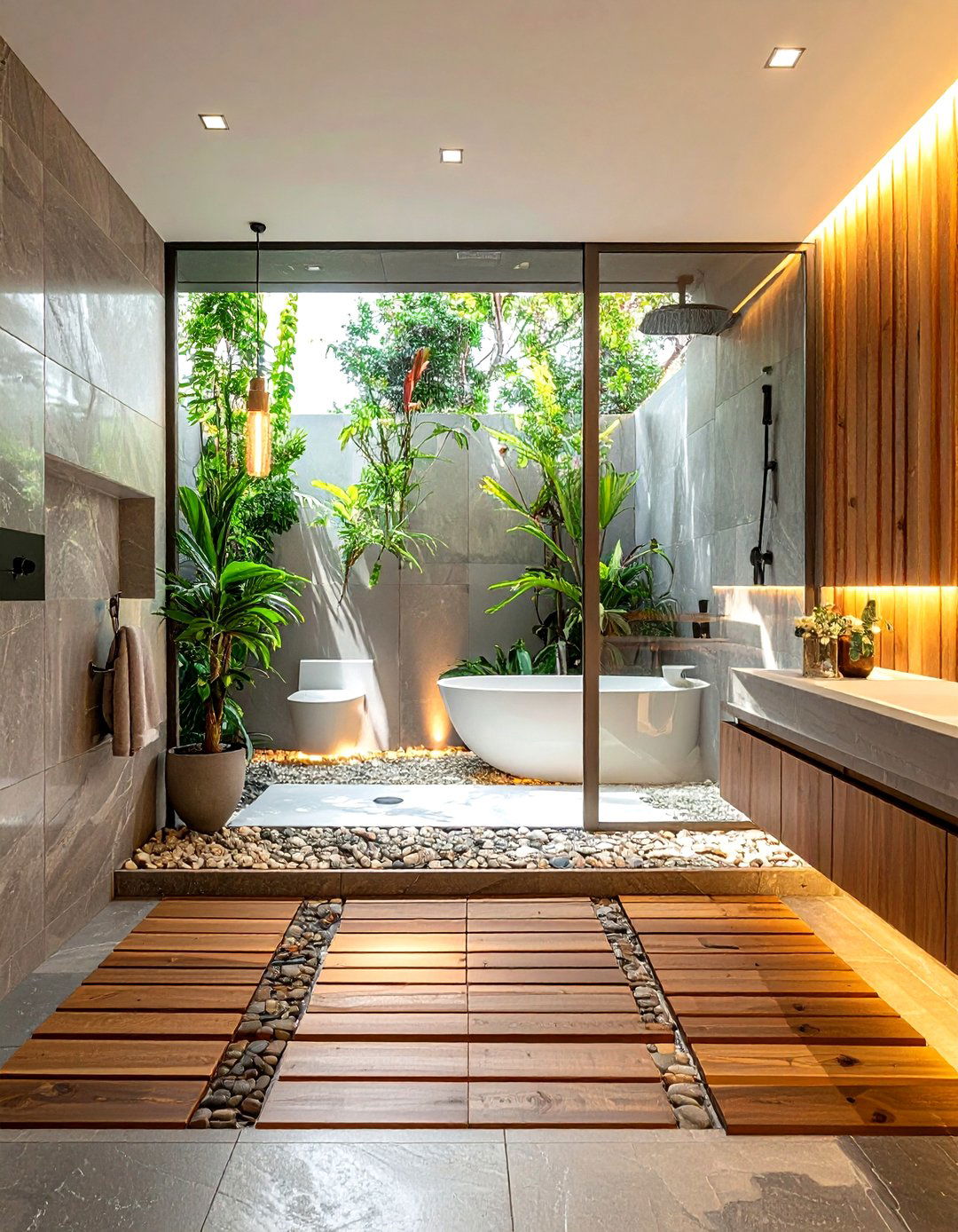 Spa like bathroom - 30 before and after bathroom ideas
