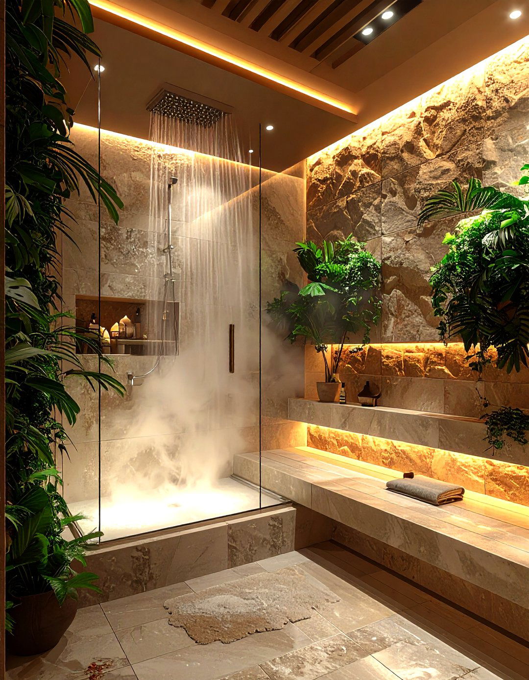 Spa like steam shower - 30 sophisticated bathroom ideas