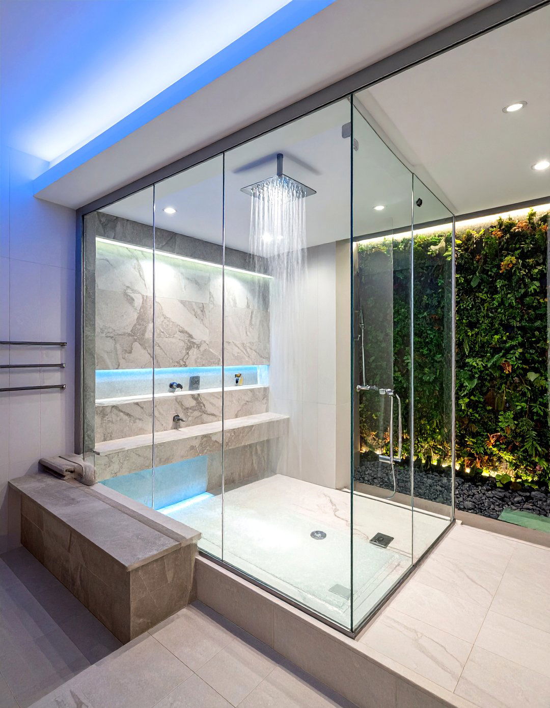 Spa steam shower - 30 celebrity bathroom ideas