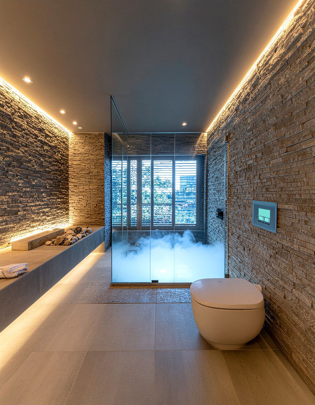 Spa steam shower - 30 hotel bathroom ideas