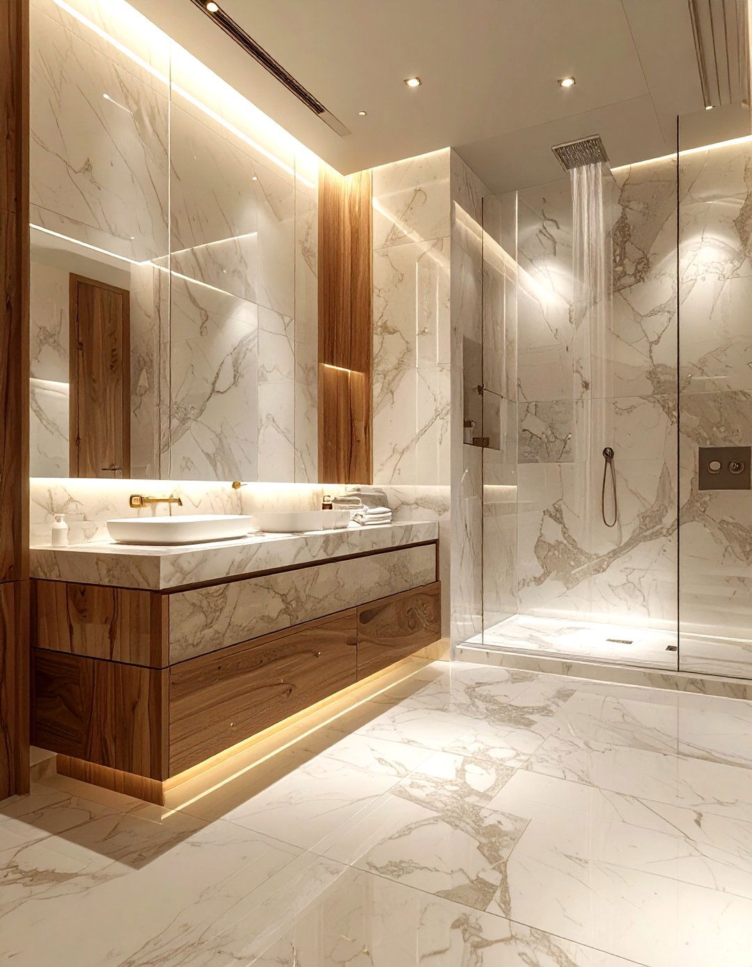 Spa style marble bathroom - 30 Statuario marble bathroom ideas