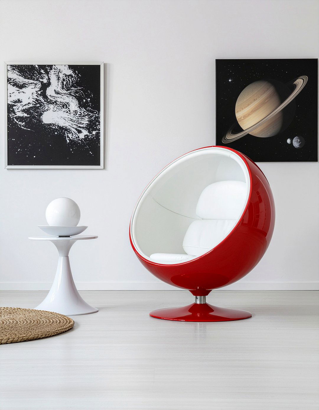 Space Age Ball Chair - 30 living room ball chair ideas