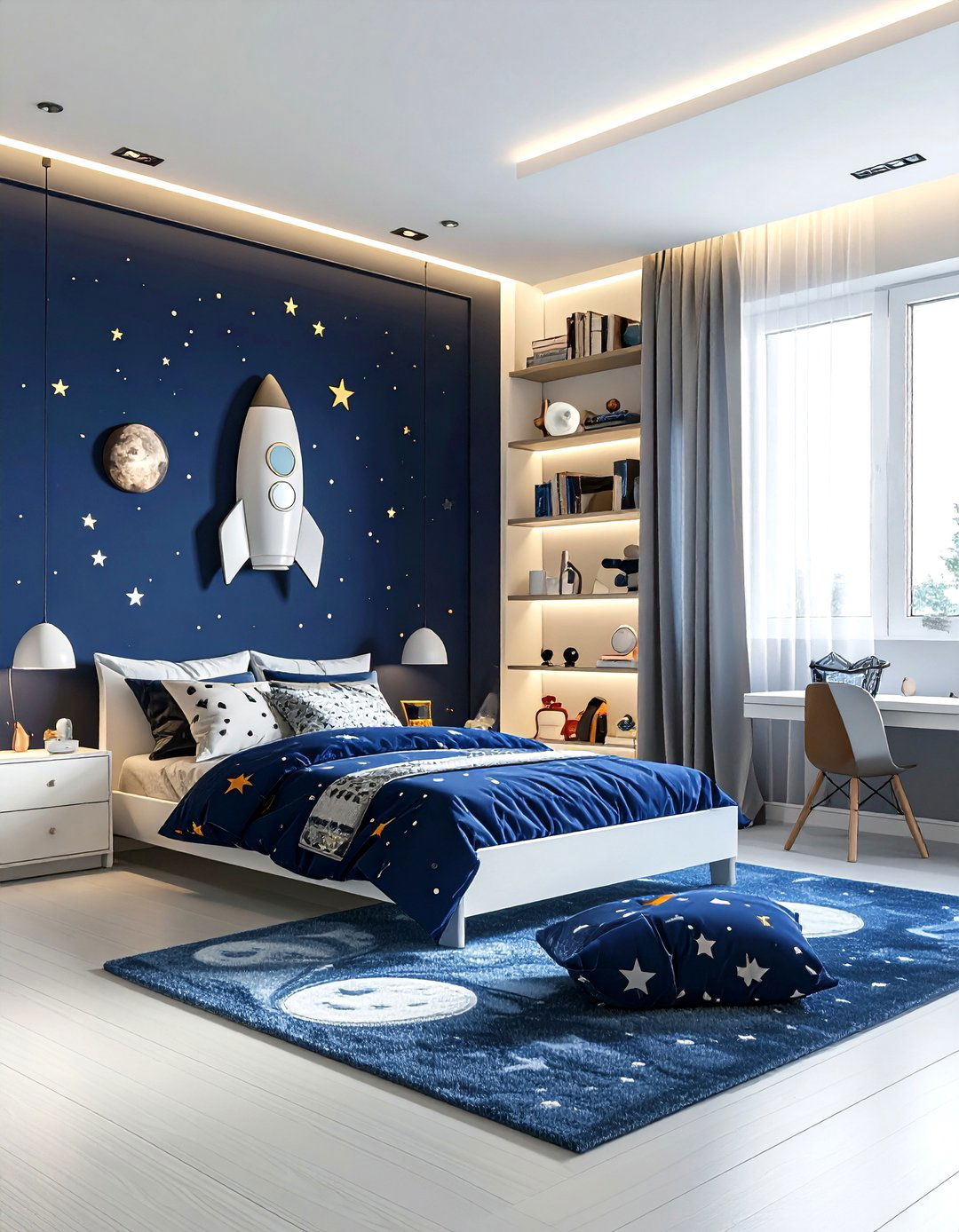 Space Explorer Kids Room - 30 toddler bedroom ideas