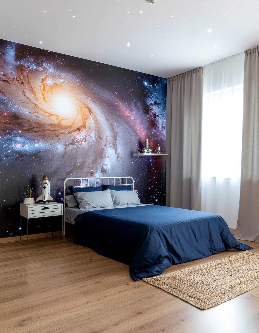 Space Themed Bedroom - 30 geek bedroom ideas