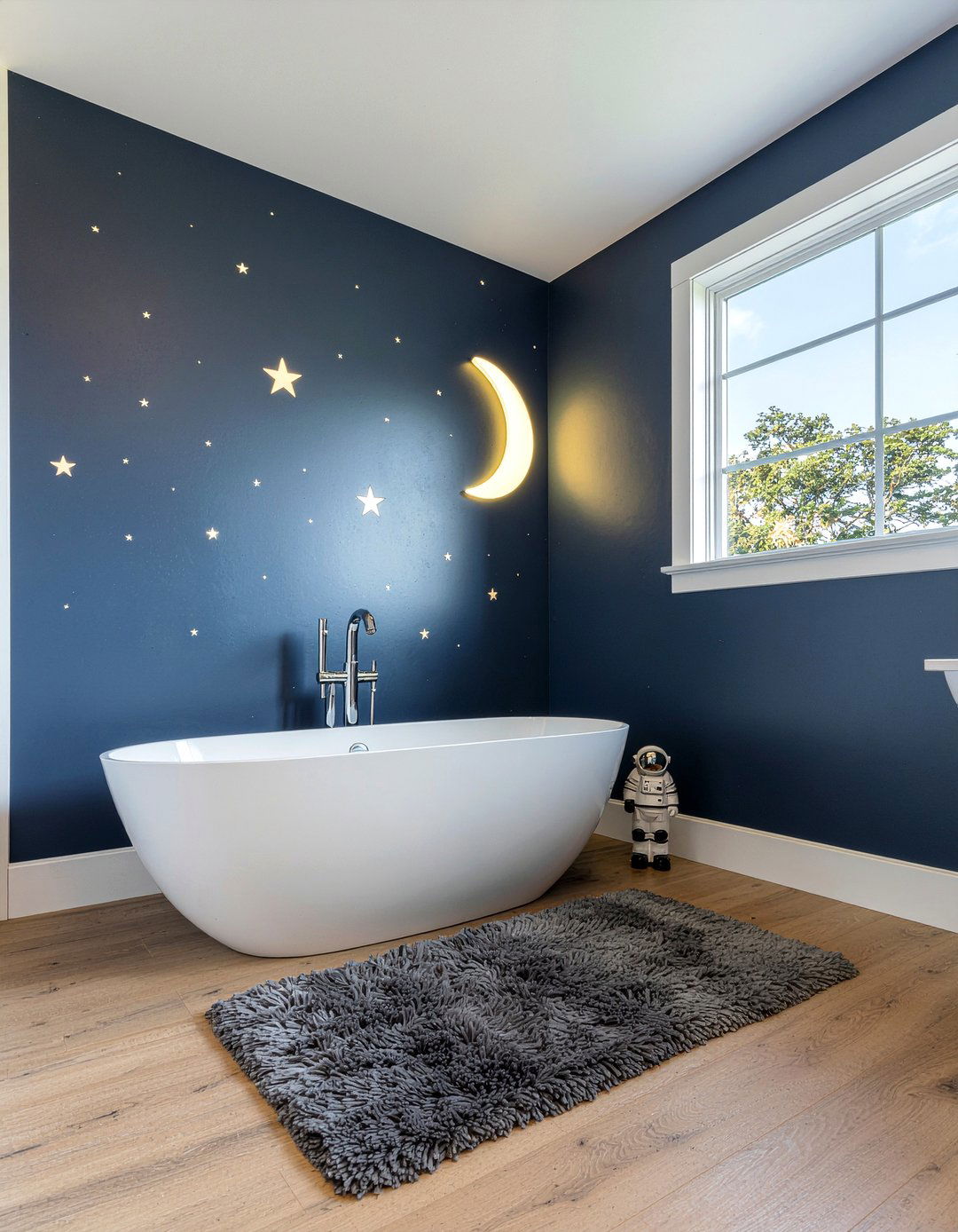 Space theme bathroom - 30 kids bathroom ideas