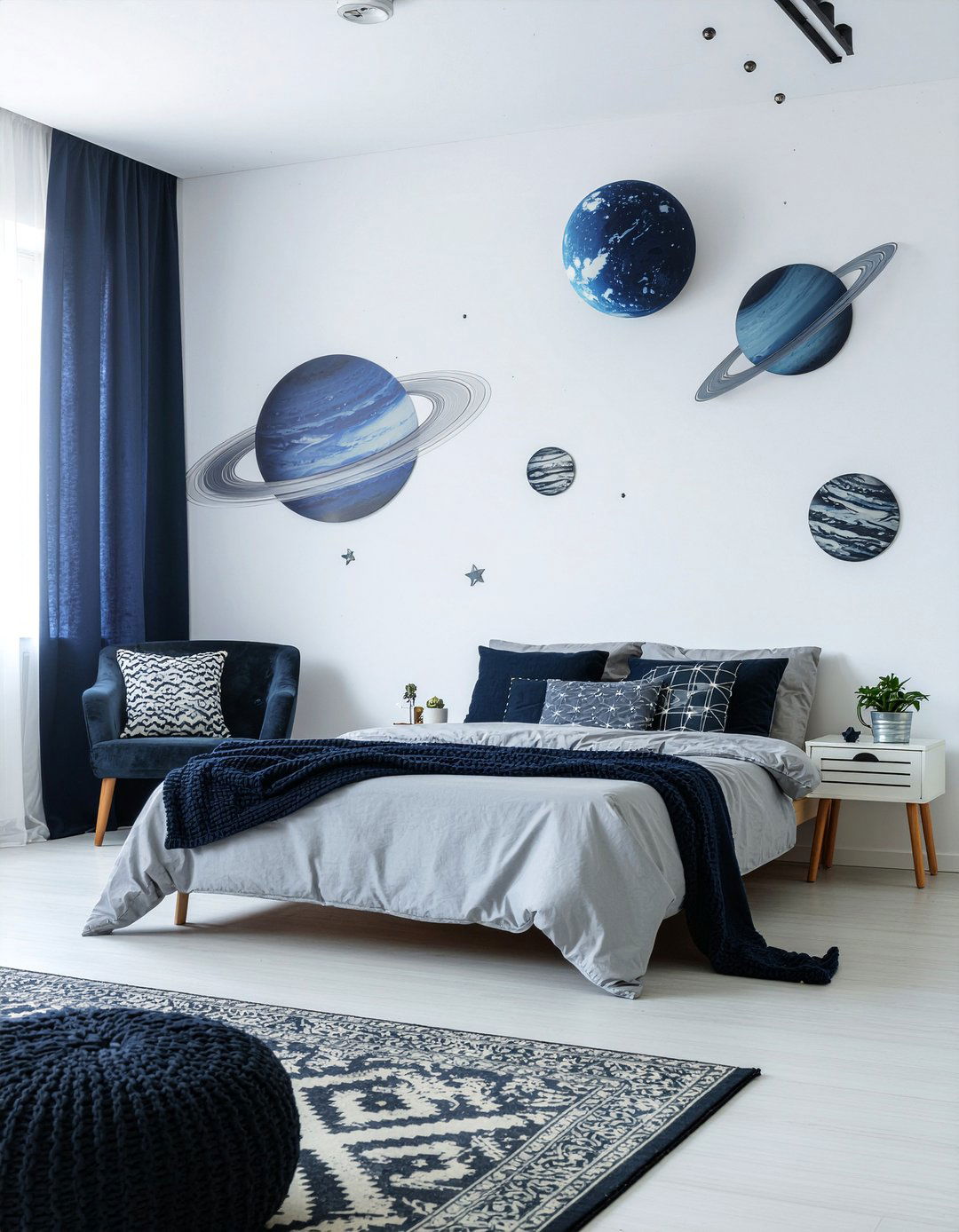 Space wall stickers - 30 bedroom wall stickers
