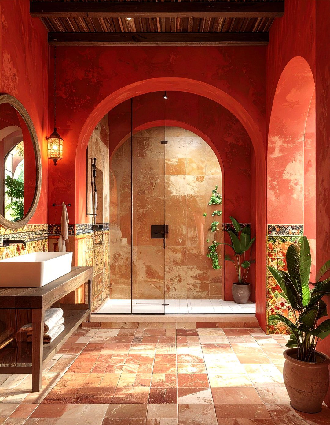 Spanish Colonial Bathroom - 30 Mexican tile bathroom ideas