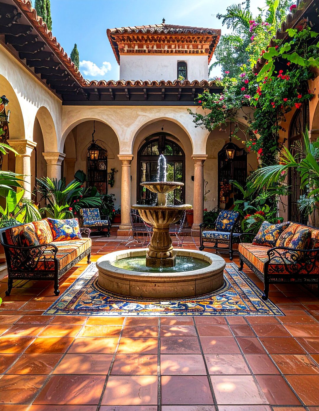 Spanish Colonial Patio - 30 period home decor ideas