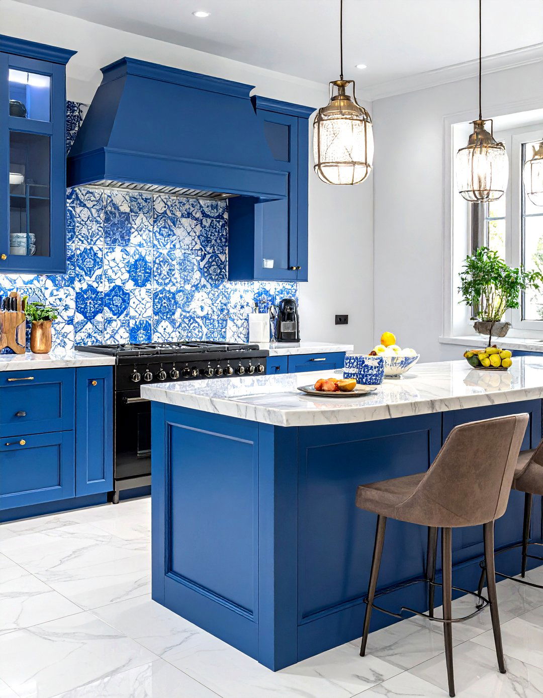 Spanish arabesque tile - 30 Spanish tile kitchen backsplash ideas