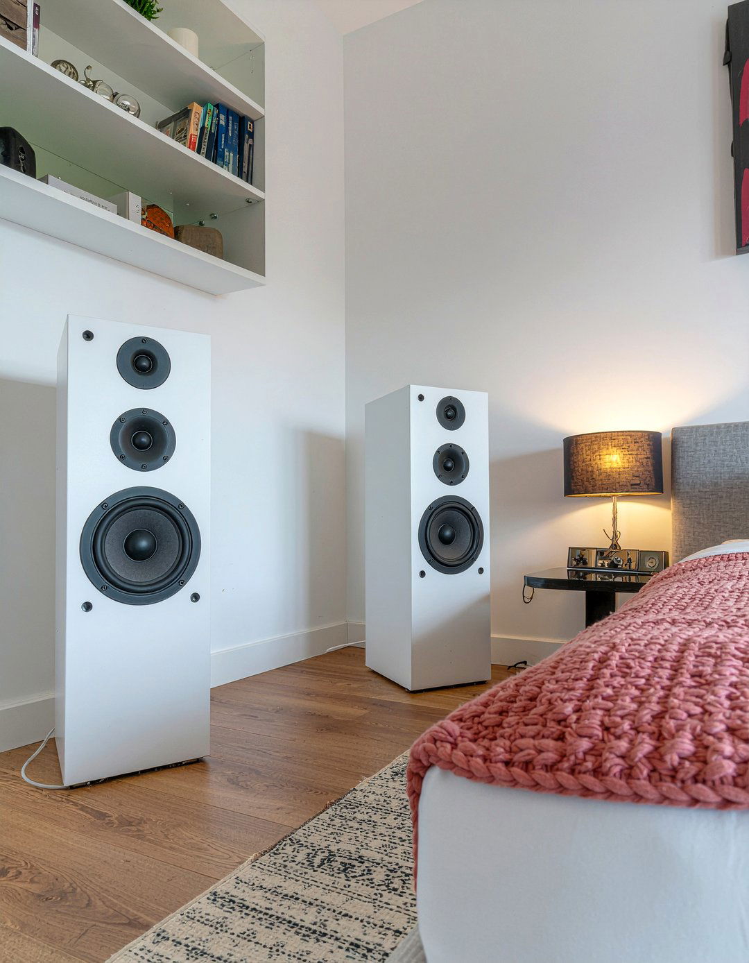 Speaker system integration - 30 music themed bedroom ideas