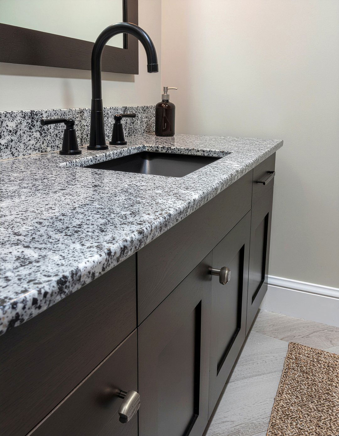 Speckled Granite Laminate - 30 laminate bathroom countertop ideas